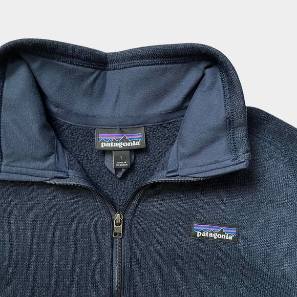 Patagonia Better Sweater Navy Blue 1/4-Zip Fleece Long-Sleeve Women's Top - Picture 4 of 7